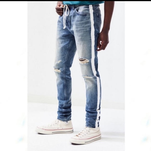 PACSUN  MENS STACKED SKINNY DISTRESSED SUZE 32×32 - Picture 2 of 14